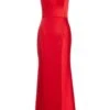 Red Satin Maxi Dress -Princess Style Shop 00100036826 ZM