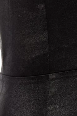 Black Satin Ruffle Maxi Dress 13 Black Satin Ruffle Maxi Dress -Princess Style Shop 00100036829 ZS