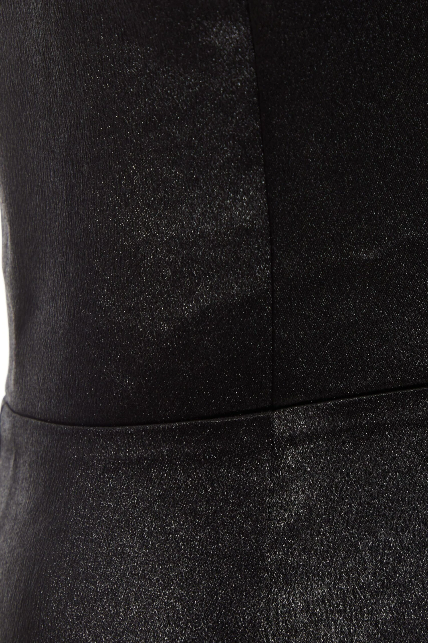 Black Satin Ruffle Maxi Dress 8 Black Satin Ruffle Maxi Dress - Image 6