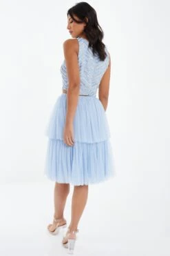 Blue Tulle Skater Skirt -Princess Style Shop 00100036840 XB