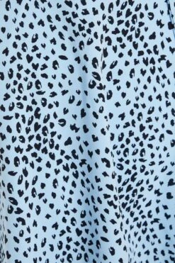 Blue Animal Print Skater Dress -Princess Style Shop 00100036863 ZS