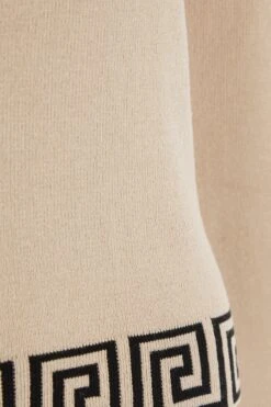 Stone Geometric Knitted Jumper -Princess Style Shop 00100037056 ZS