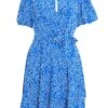 Blue Smudge Animal Print Mini Dress 2 Blue Smudge Animal Print Mini Dress -Princess Style Shop 00100037104 ZM