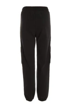 Black Tie Waist Cargo Trousers -Princess Style Shop 00100037189 ZB