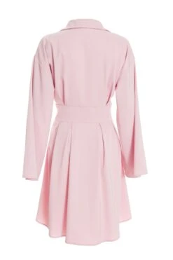 Light Pink Corset Shirt Mini Dress -Princess Style Shop 00100037205 ZB