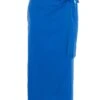 Royal Blue Satin Wrap Midi Skirt -Princess Style Shop 00100037212 ZM