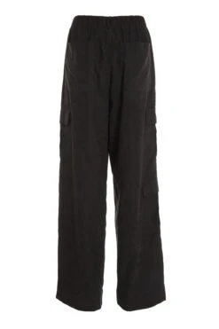 Black Cargo Palazzo Trousers -Princess Style Shop 00100037220 ZB