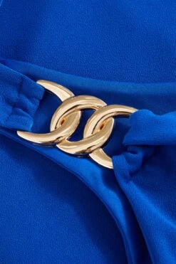 Royal Blue Gold Chain Bodysuit -Princess Style Shop 00100037340 ZS