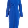 Royal Blue Shirt Midi Dress -Princess Style Shop 00100037350 ZM