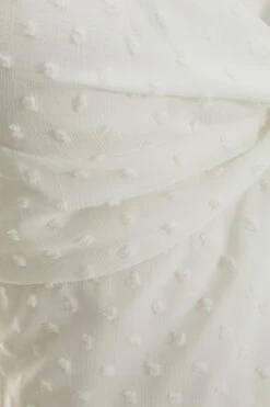 White Chiffon Dobby Crop Top -Princess Style Shop 00100037391 ZS