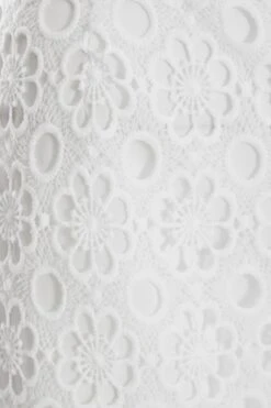 White Crochet Bodycon Mini Skirt -Princess Style Shop 00100037409 ZS