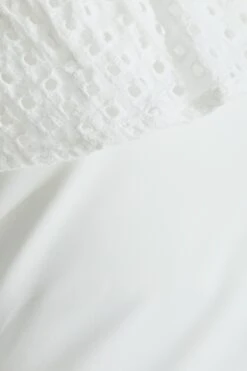 Cream One Shoulder Crochet Bodysuit -Princess Style Shop 00100037438 ZS