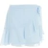 Blue Chiffon Dobby Frill Mini Skirt -Princess Style Shop 00100037441 ZM