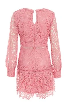 Pink Lace Skater Dress 12 Pink Lace Skater Dress -Princess Style Shop 00100037467 ZB