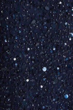 Navy Sequin Batwing Maxi Dress -Princess Style Shop 00100037506 ZS