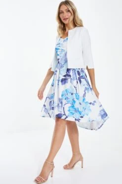 Cream Split Sleeve Crop Jacket -Princess Style Shop 00100037563 XS