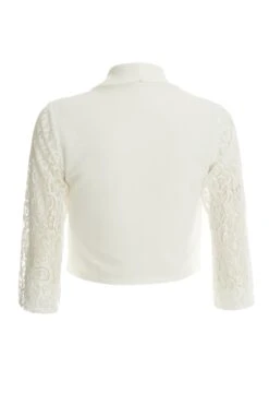 Cream Shawl Lace Crop Jacket -Princess Style Shop 00100037570 ZB
