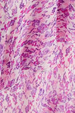 Lilac Chiffon Animal Print Midi Dress 13 Lilac Chiffon Animal Print Midi Dress -Princess Style Shop 00100037591 ZS