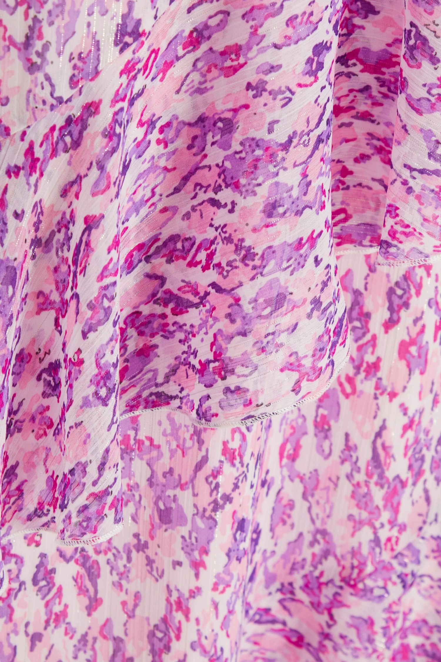 Lilac Chiffon Animal Print Midi Dress 8 Lilac Chiffon Animal Print Midi Dress - Image 6