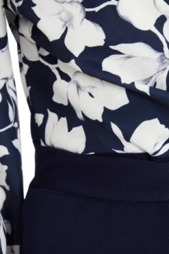 Navy Floral Palazzo Jumpsuit -Princess Style Shop 00100037631 ZS