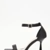 Wide Fit Black Heeled Sandals