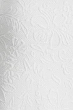 White Jacquard Print Dip Hem Midi Dress -Princess Style Shop 00100037818 ZS