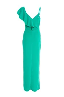 Green Frill Maxi Dress -Princess Style Shop 00100037900 ZB