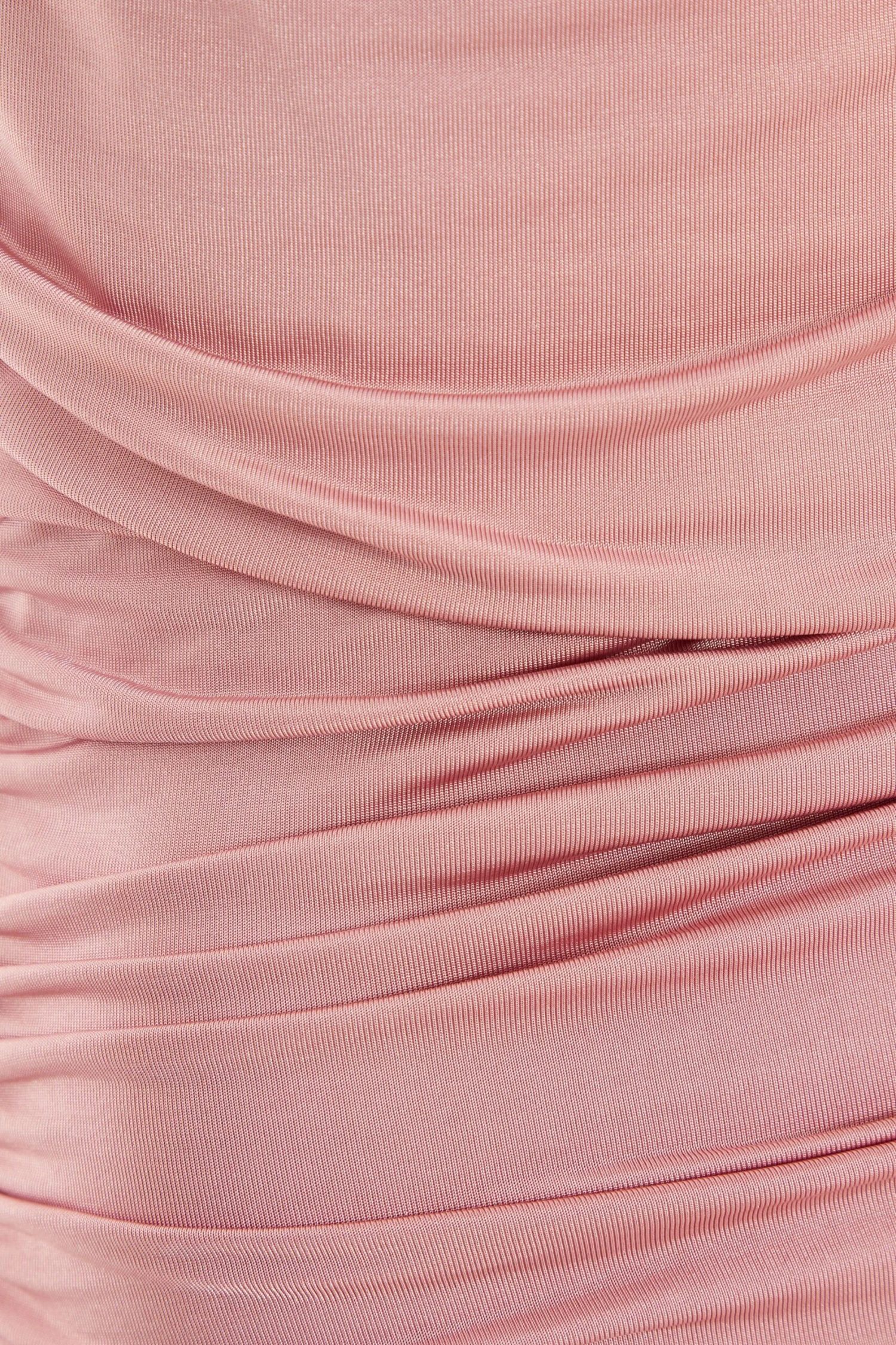 Pink Ruched Bodycon Midi Dress 8 Pink Ruched Bodycon Midi Dress - Image 6