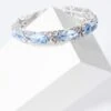 Blue Diamante Oval Stretch Bracelet -Princess Style Shop 00100037918 ZM