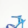 Royal Blue Diamante Strappy Heeled Sandals -Princess Style Shop 00100037987 ZM