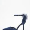 Navy Satin Organza Bow Court Heels -Princess Style Shop 00100038001 ZM