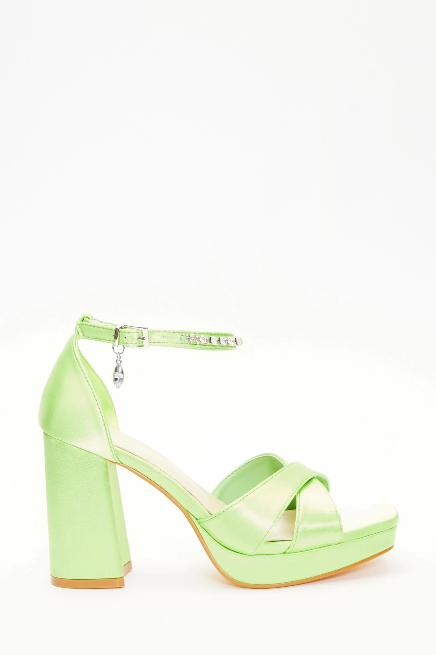 Green Platform Heeled Sandals 4 Green Platform Heeled Sandals - Image 2