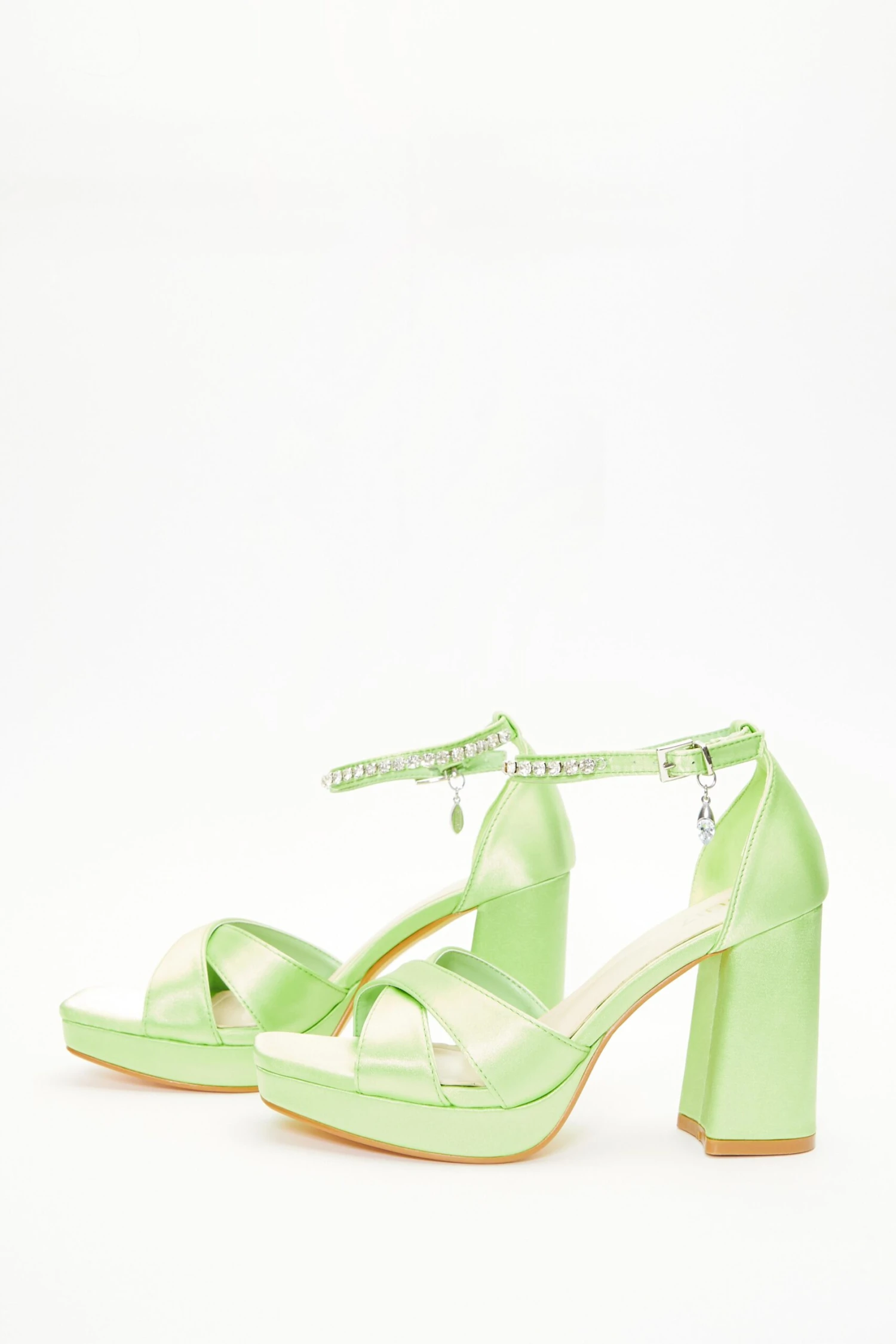 Green Platform Heeled Sandals 6 Green Platform Heeled Sandals - Image 4