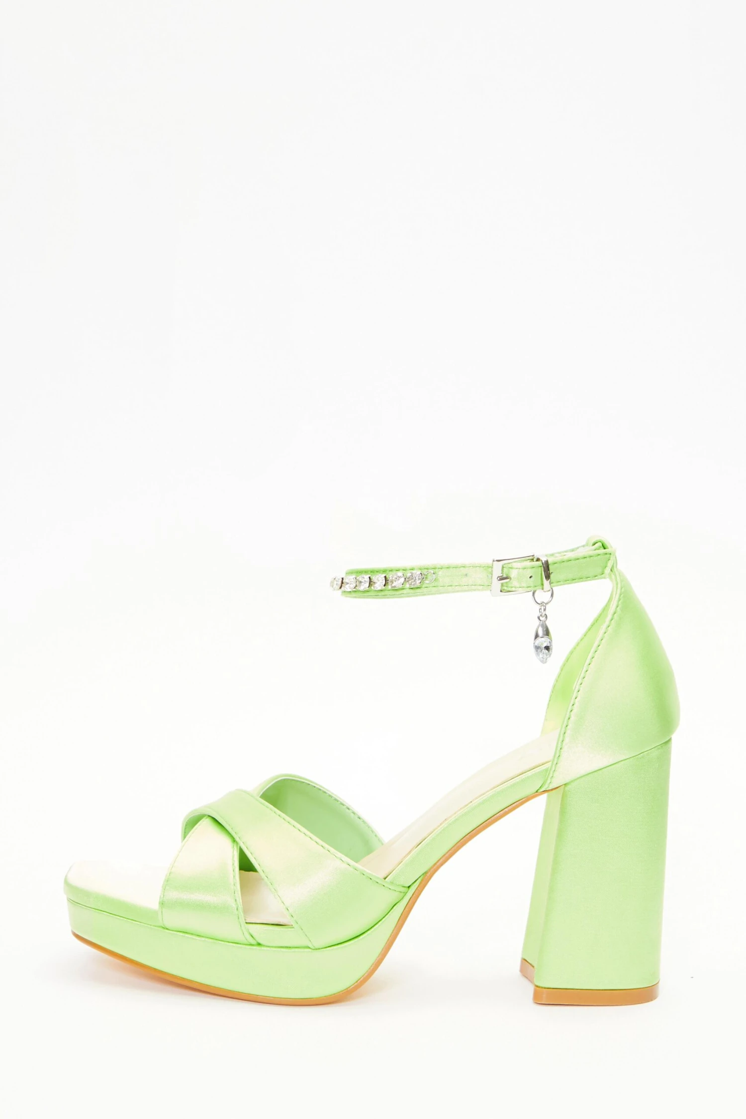 Green Platform Heeled Sandals 3 Green Platform Heeled Sandals