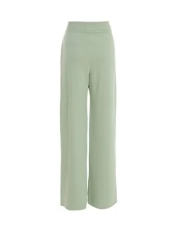 Sage Buckle Palazzo Trousers -Princess Style Shop 00100038052 ZB