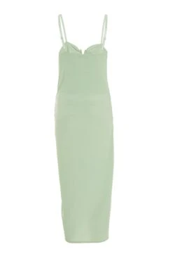 Sage Wrap Midi Dress -Princess Style Shop 00100038063 ZB
