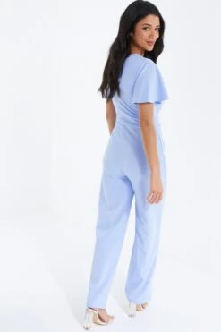 Blue Buckle Palazzo Jumpsuit -Princess Style Shop 00100038076 XB