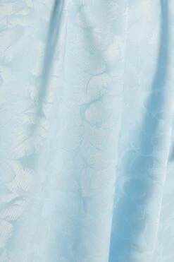 Light Blue Satin Jacquard Wrap Mini Dress -Princess Style Shop 00100038105 ZS