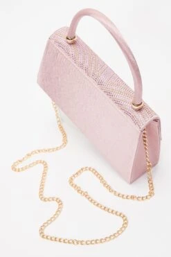 Pink Diamante Mini Tote Bag -Princess Style Shop 00100038177 ZB