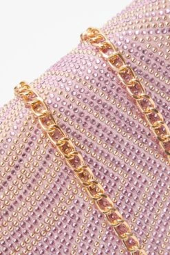 Pink Diamante Mini Tote Bag -Princess Style Shop 00100038177 ZS