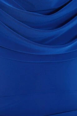 Royal Blue Ruched Bodycon Mini Dress -Princess Style Shop 00100038200 ZS