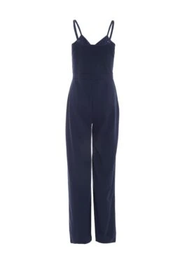 Navy Buckle Sleeveless Jumpsuit 12 Navy Buckle Sleeveless Jumpsuit -Princess Style Shop 00100038214 ZB