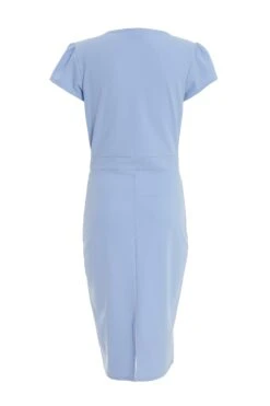 Light Blue Cap Sleeve Midi Dress -Princess Style Shop 00100038248 ZB