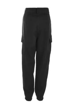 Black Zip Detail Cargo Trouser -Princess Style Shop 00100038271 ZB