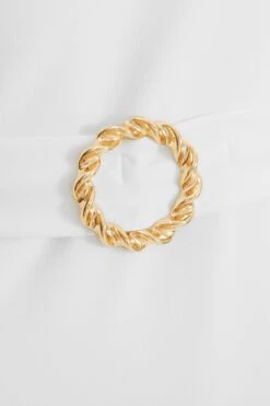 White Asymmetric Frill Bodycon Midi Dress -Princess Style Shop 00100038323 ZS