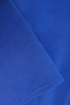 Royal Blue Shawl Collar Crop Jacket -Princess Style Shop 00100038403 ZS