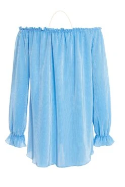 Blue Bardot Necklace Top -Princess Style Shop 00100038405 ZB