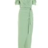 Sage Wrap Maxi Dress -Princess Style Shop 00100038458 ZM