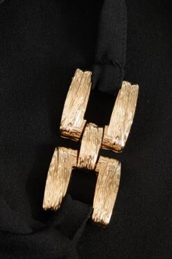 Black Buckle Strap Maxi Dress -Princess Style Shop 00100038460 ZS