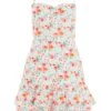 White Ditsy Floral Frill Mini Dress -Princess Style Shop 00100038464 ZM